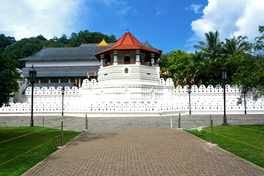 The Temple of the Sacred Tooth Relic of Lord Buddha in Kandy, Sri Lanka