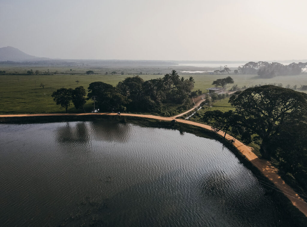 Depbarawewa lake and its surroundings