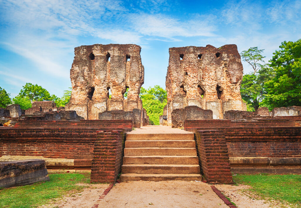 Ruins of the ancient palace of King Parakramabahu,that should never be missed during an exciting exploration of the ancient city of Polonnaruwa.