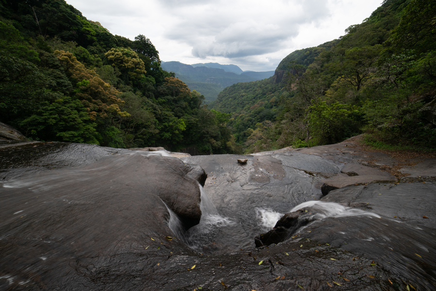 View of Duwili Ella, a waterfall in sri lanka from its top