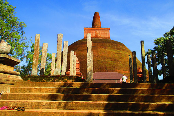 Abhayagiriya, the Brownish Ancient Historical Pagoda