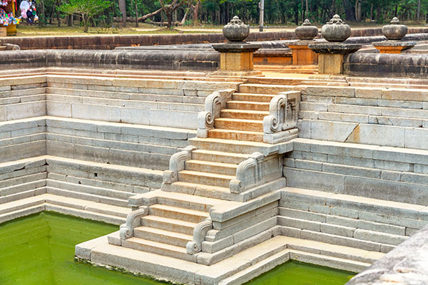 Kuttam Pokuna, also Known as the Twin Ponds in Anuradhapura