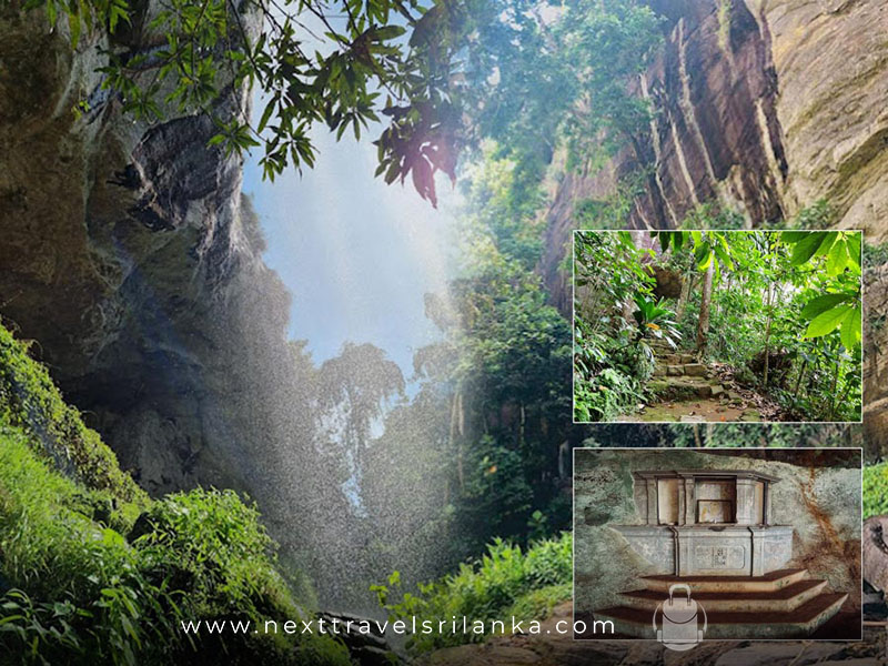 The Wonderful Belilena Caves with the greenery around in Kitulgala!