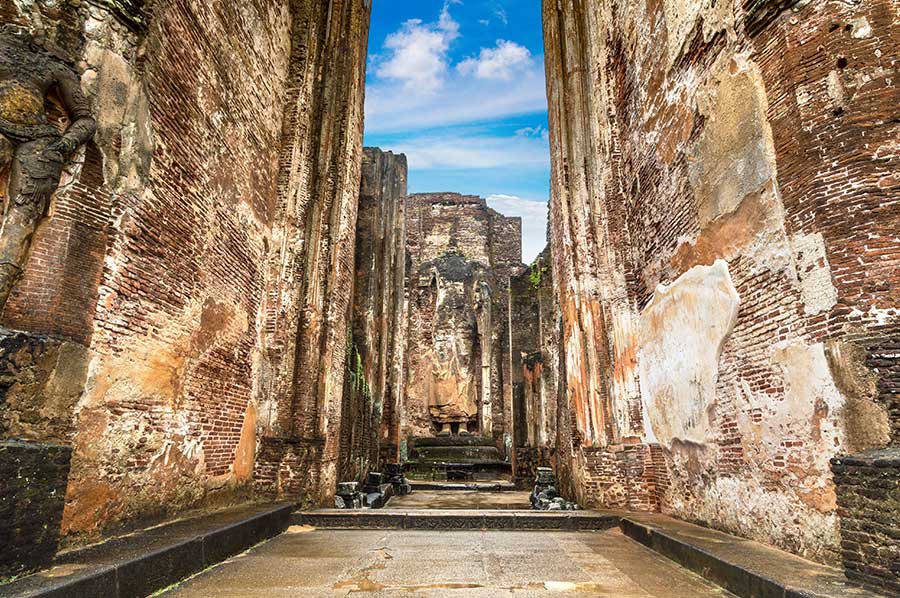 Ruins of the Alahana Pirivena Monastery in the Wonderful City of Polonnaruwa