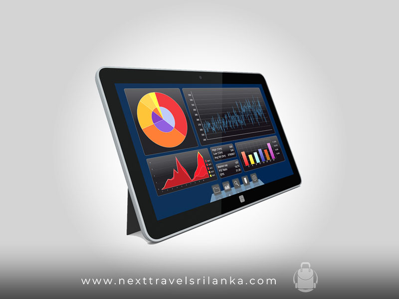 A few graphs on a tablet representing standalone applications