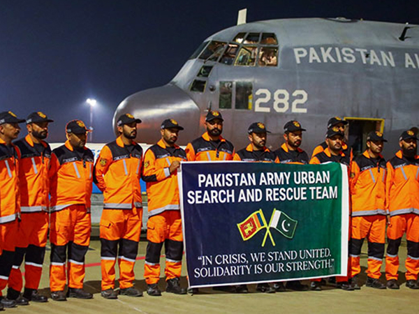 Support from Pakistan for Sri Lanka’s relief efforts after Cyclone Ditwah.